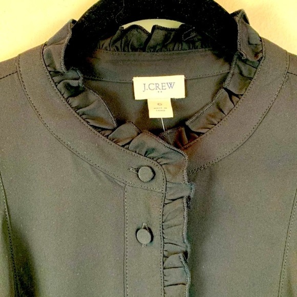 J. Crew Long-Sleeve Top With Ruffles NEW! - Picture 6 of 10